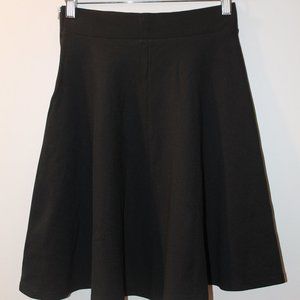 Long, Black Skater Skirt